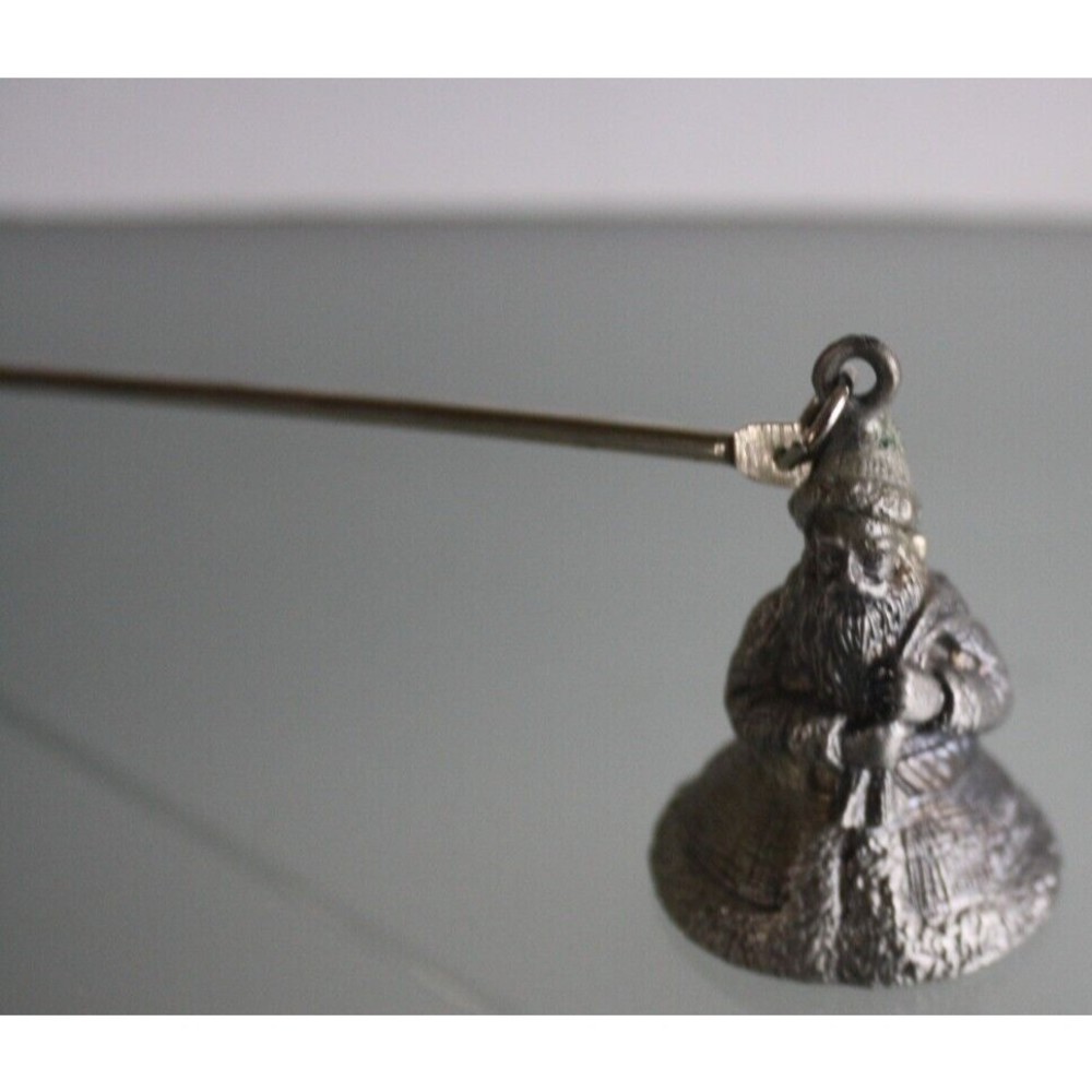 Old World santa 10 Inch Pewter Candle Snuffer Candle Extinguisher Candle Douter